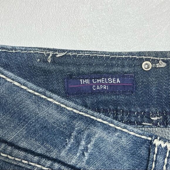 Vigoss | Factory Distressed Denim Capri’s - Picture 5 of 9